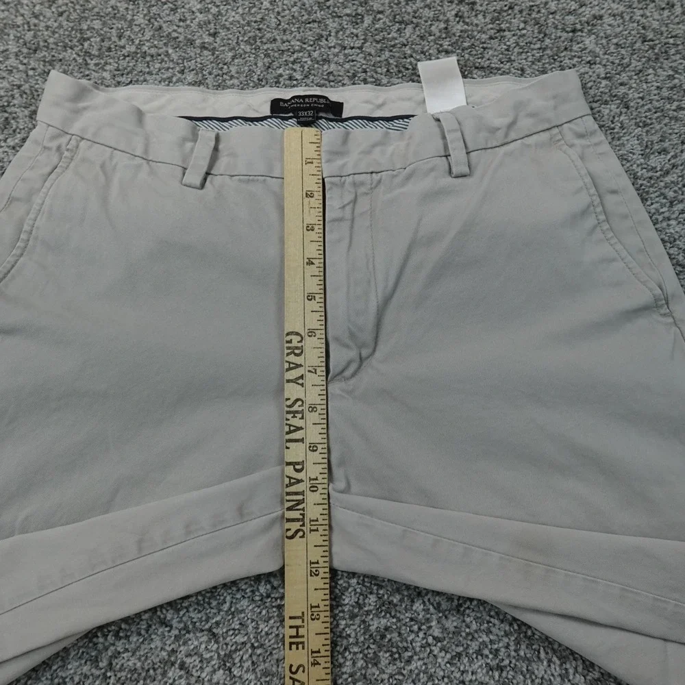 Banana Republic Pants Mens 33X32 Beige Khaki Tan Emerson Chino Trouser Straight